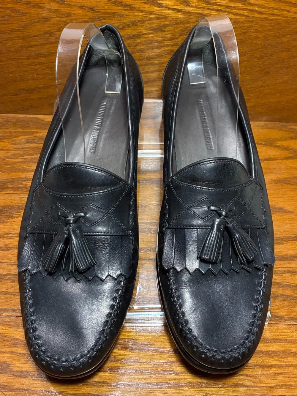 Y2K VTG Johnston & Murphy Tassel Kiltie Loafers Black Men’s 11